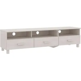 vidaXL HAMAR TV-Schrank 158x40x40 cm Weiß Massivholz Kiefer