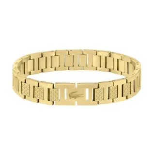 Lacoste für Herren. 2040120 Armband Metropole goldplattiert (OSFA), Lässig, Rostfreier Stahl