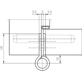 Simonswerk Objektband VARIANT VN 2929/160 VA ma geb.160kg 22,5mm DIN L/R stu.Tür