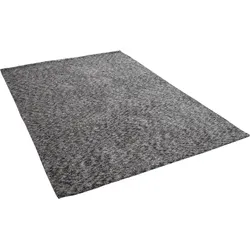 Teppich SANSIBAR "Munkmarsch Uni", grau (anthrazit), B:190cm H:20mm L:290cm, Polyester, Teppiche, meliert, 100% Polyester, besonders weich, Wohnzimmer, Schlafzimmer