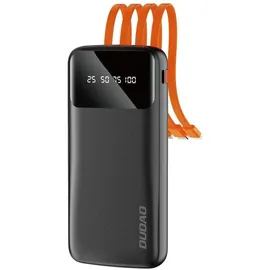 DUDAO K6Pro Universal 10000mAh Power Bank with USB Cable Type C Lightning white (K6Pro-white) - Weiß