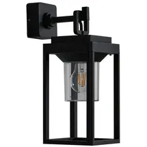LUCANDE Außenwandleuchte Aluminium 43,0 cm 1 x E27 schwarz