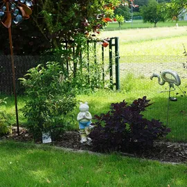 Lemodo Maschendrahtzaun PVC-beschichtet, 10 m lang, Hasendraht für Kleintiergehege, grün
