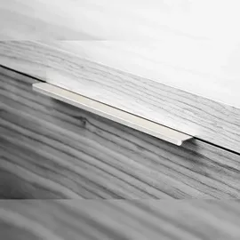 Emuca Setubal, 198 mm, Möbelgriff 10 Möbelgriffe Picanya, L198mm, 128mm Achsenabstand, Aluminium, Matt eloxiert, - Matte Anodized - One Size