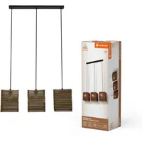 LEDVANCE Decor Cardboard Square 3-flg. 830 mm braun aus Wellpappe