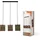 LEDVANCE Decor Cardboard Square 3-flg. 830 mm braun aus Wellpappe