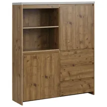 OTTO home Highboard Maribo 125 x 35 x 140 cm Beige