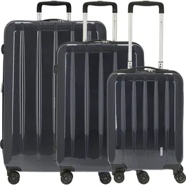 check.in London 2.0 Koffer-Set 3-tlg. carbon blau