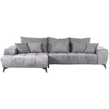 GUTMANN FACTORY Ecksofa Hellgrau, B:300cm H:60cm T:205cm, 95% Polyester 5% Nylon, Sofas