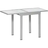 Merxx Balkonausziehtisch 130 x 65 x 75 cm silber/grau