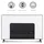 kwmobile 55" TV Abdeckung Indoor - Fernseher Hülle Bildschirmschutz Abdeckung - TV Bildschirm Staubschutzhülle - Fernsehabdeckung - Schwarz Weiß