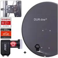 Dur-Line MDA 80 Anthrazit + Twin LNB