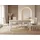 WFL GROUP Lindberg 160 x 77 x 80 cm ausziehbar braun/weiß
