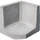 Diephaus L-Stein 40 x 50 x 50 cm grau