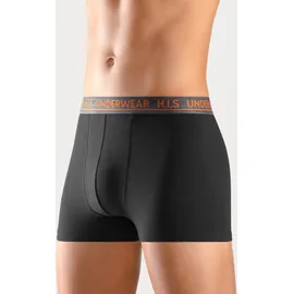 H.I.S. Boxershorts unifarben schwarz S 4er Pack