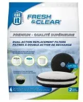 CATIT Premium-Ersatzfilter für Fresh&Clear Trinkbrunnen, 2er Set