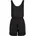Ladies Short Sleeveless Jumpsuit Schwarz XXL