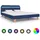 vidaXL Bettgestell 160 x 200 cm Blau