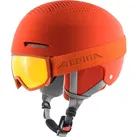 Alpina ZUPO SET & SCARABEO JR - Skihelm mit Brille für Kinder - pumpkin-orange m...