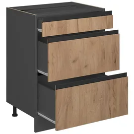 Vicco Schubladenschrank R-Line 60 x 60 x 81,5 cm Eiche