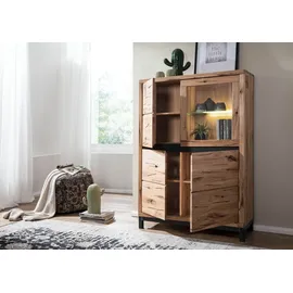 Massivmoebel24 Highboard 103 x 40 x 148 cm Beige