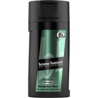bruno banani Made For Men 3-in-1 Duschgel für Körper, Haar und Gesicht, mit aromatischem Herrenduft, 250 ml