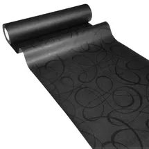 JUNOPAX Papier Tischläufer 50m x 0,40m, Loop schwarz