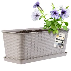 Kadax Balkontopf 40 x 17 x 15 cm Karamell