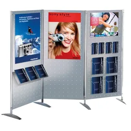 Kerkmann Trennwand Metropol 45696614, silber 77,0 x 165,0 cm, 1 St.