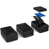 Fantec 2fach USB3.2 Gen2x2 2x 20GBit/s NVMe Clonestation SSD-Dockingstation für 2x NVMe PCIe SSDs, interner Lüfter, USB Transferraten bis 20GBit/s, Clonefunktion, großer Kühlkörper, Aluminium, schwarz