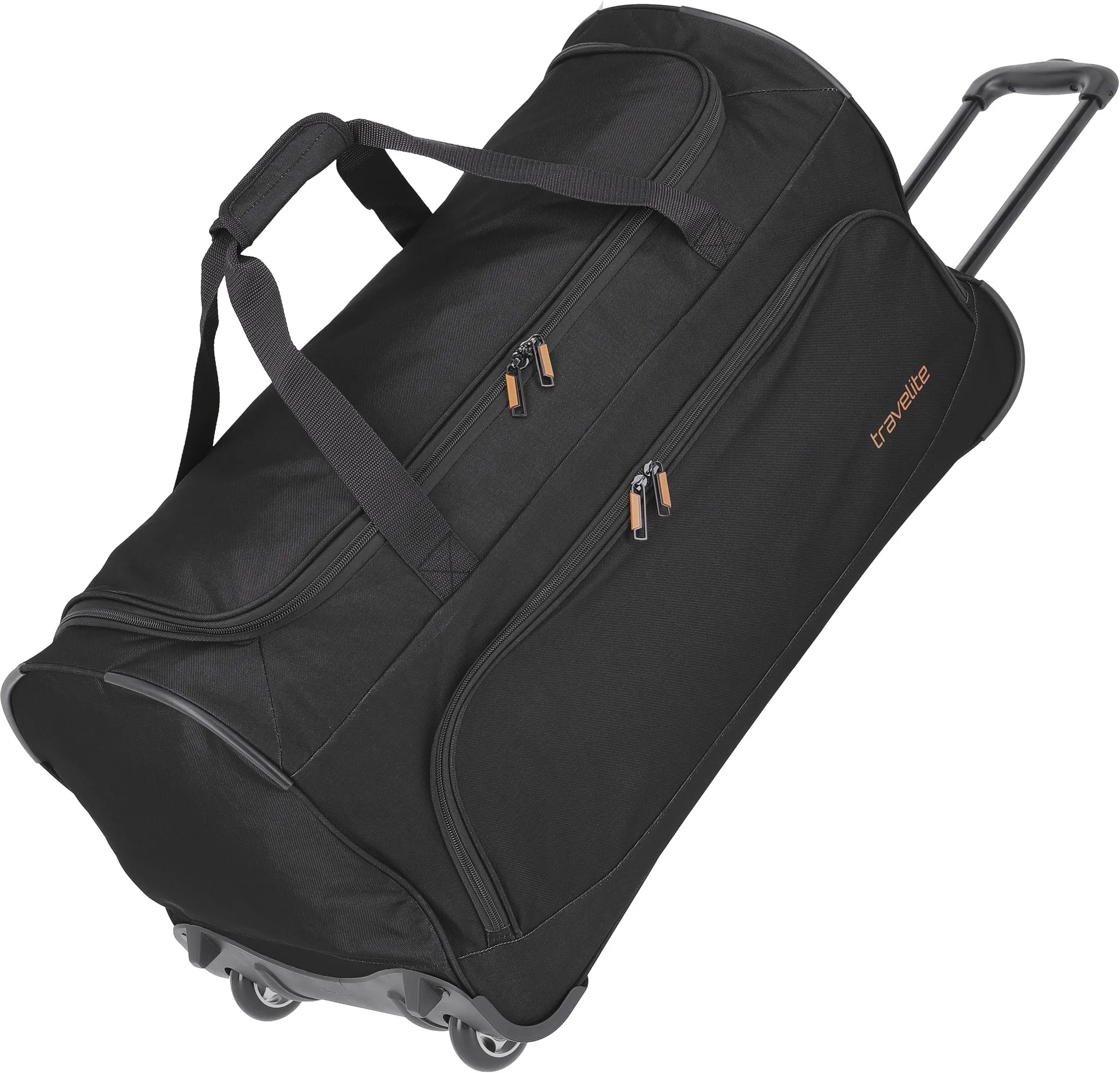 Reisetasche TRAVELITE "Basics Fresh, 71 cm, schwarz" Gr. B/H/T: 71 cm x 36 cm x 35 cm, schwarz Taschen Reisetaschen mit Rollen