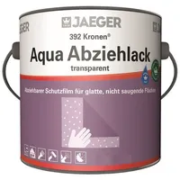 J Jaeger Kronen Aqua Abziehlack, aus Wasserbasis, blau lasierend,