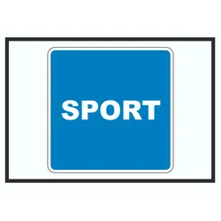 Sportfahrzeuge erlaubt Sportboote Symbol A2 (420x594mm)