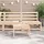 vidaXL Gartensofa 70 x 70 x 67 cm Massivholz Kiefer 2 St.