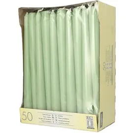 Papstar Leuchterkerzen Ø 2,2 cm 25 cm jadegrün 100 St.