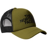 The North Face Logo Trucker Cap - Forest Olive-TNF Black