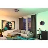 Paulmann LED Deckenleuchte Spaceglow One schwarz matt Ø 39 cm RGBW