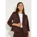 More & More taillierter Kurzblazer, 3/4 Arm in chocolate | Gr.: 40