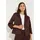 More & More taillierter Kurzblazer, 3/4 Arm in chocolate | Gr.: 40