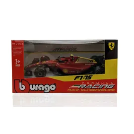 BBURAGO 18-36832 - Modellauto Ferrari F1-75 Sainz #55 Monza-Ausführung rot/gelb 1:43