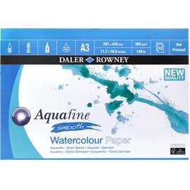 Daler Rowney DAL AQUAFINE Smooth Block, A3, 300g, 12 Blatt
