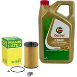 5L Castrol EDGE Professional 5W30 Motoröl + Ölfilter HU7020Z für VW 1.6 2.0 TDI