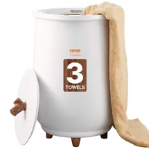 Vevor Handtuchwärmer Eimer 20L Elektrisch Bucket Style mit Selbst Abschaltfunktion Handtuch Wärmegerät 465W Handtuchwärmer Elektrisch Ideal zum Wärmen von Handtücher Bademäntel Decken