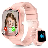 Baolubao 4G Smartwatch Kinder - Kinder Telefonuhr mit SIM-Kartenslot, Telefonanruf, Sprachchat, GPS, SOS Notruf, Taschenlampe, Schulmodus, Schrittzähler, Kinderuhr für Mädchen Geschenke 4-12 Jahren
