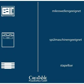 CreaTable Square City Line Tafelservice 18-tlg. weiß