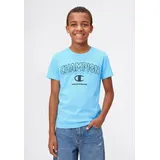 Champion T-Shirt Graphic T-Shirt für Kinder, sportlicher Stil, Kurzarm, für sportliche Aktivitäten blau XL (164/170)
