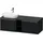 Duravit D-Neo Konsolenwaschtischunterbau wandhängend Eiche Schwarz Matt 1400x550x459 mm - DE4950L701 DE4950L70160000