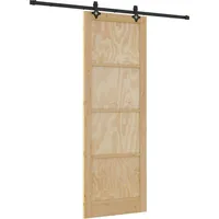 Maison Exclusive - Schiebetür Orkdal Natur 83 X 232 Cm Massives K
