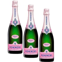 Pommery Brut Rose Champagner mit Geschenkverpackung (1 x 0,75 l) (Packung mit 3)