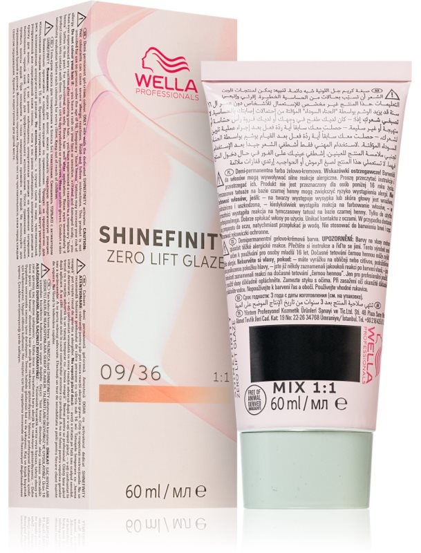 Wella Professionals Shinefinity Zero Lift Glaze demi-permanente Coloration Farbton 09/36 - Vanilla Glaze 60 ml
